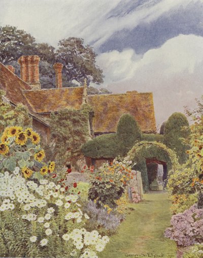 Cleeve Prior, girassóis de George Samuel Elgood
