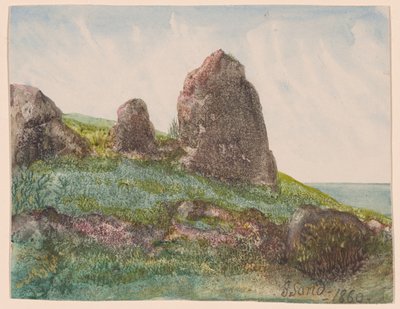 Paisagem com rochas de George Sand
