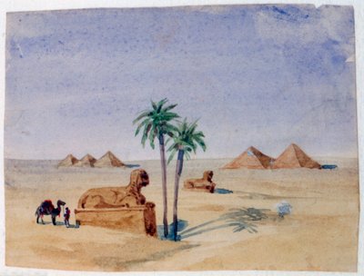Esfinge e pirâmides, Gizé II, 1820-1876 de George Sand
