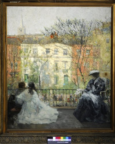 Spring Mood, c.1908 (óleo sobre tela) de George Sauter