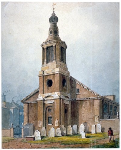 Igreja de St Anne, Dean Street, Soho, Londres, 1828 de George Shepherd
