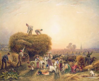 Fenação, 1832 (wc on paper) de George Shepherd