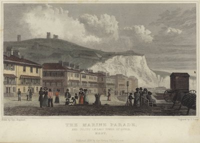 O desfile marinho e a torre de Júlio César em Dover de George Shepherd
