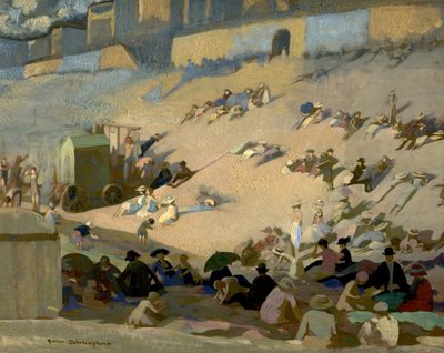 Praia de Brighton, East Sussex de George Sheringham