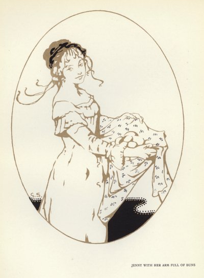 Ilustração para The Happy Hypocrite de Max Beerbohm (cor litho) de George Sheringham