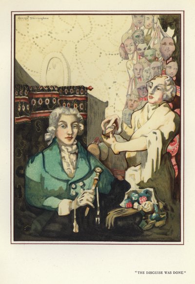 Ilustração para The Happy Hypocrite de Max Beerbohm (cor litho) de George Sheringham