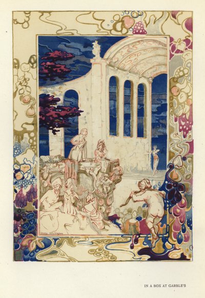 Ilustração para The Happy Hypocrite de Max Beerbohm (cor litho) de George Sheringham