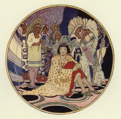 As pessoas estavam todas reunidas para o casamento (cor litho) de George Sheringham