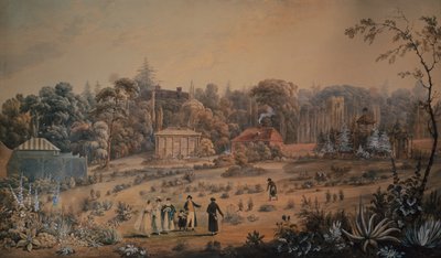 Os jardins em Battlesden House Bedfordshire de George Sidney Shepherd