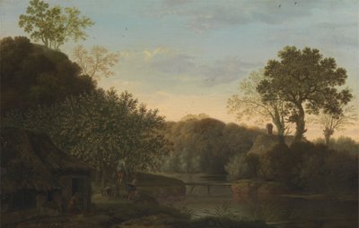 Uma Paisagem de Outono com Colhedores de Maçã de George Smith
