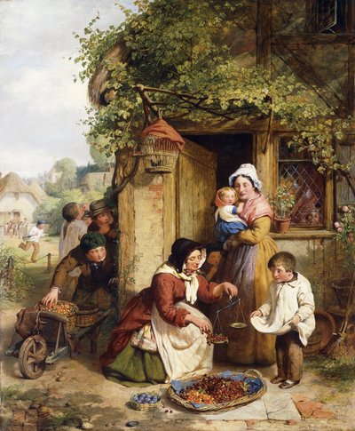 O vendedor da cereja, 1856 de George Smith