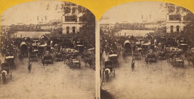 Recepção da Embaixada do Japão na Bateria, 1860. de George Smith Cook.