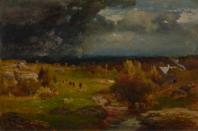 Limpeza 1875 (Óleo sobre tela) de George Snr. Inness