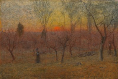Gathering Wood, Montclair, Nova Jersey, 1889 de George Snr. Inness