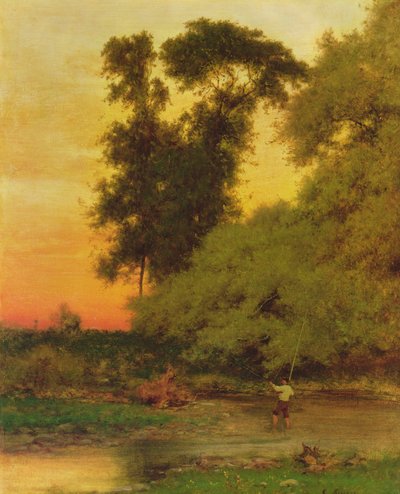 Pôr do sol, Pompton, NJ de George Snr. Inness
