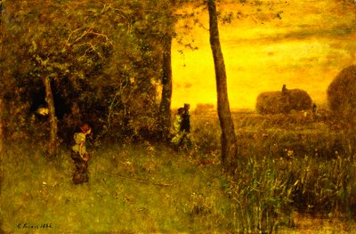 Os Banhistas, 1888 de George Snr. Inness