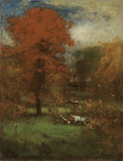 A lagoa do moinho, 1889 de George Snr. Inness