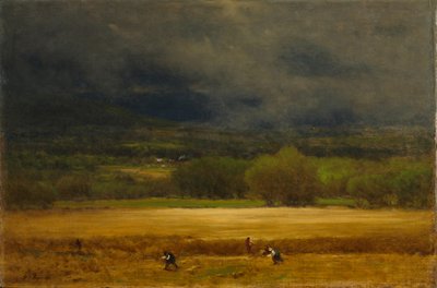O Campo de Trigo, c. 1875-77 (óleo sobre tela) de George Snr. Inness