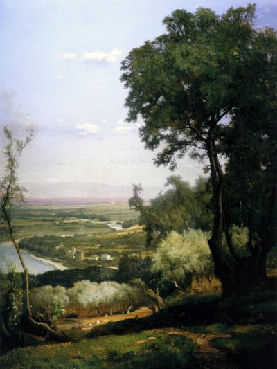 Vista de Perugia, Itália de George Snr. Inness