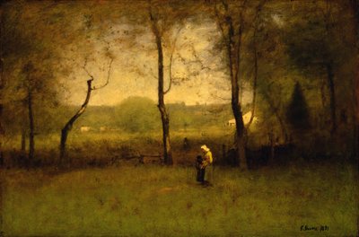 Coletores de madeira: uma tarde de outono, 1891 de George Snr. Inness