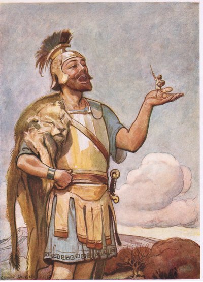 Hércules e o pigmeu de George Soper
