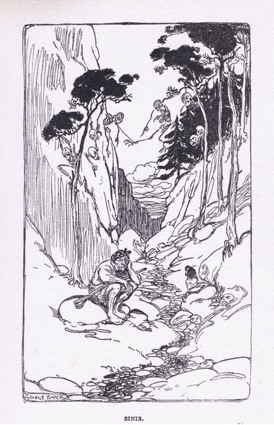 Sinis, de The Heroes publicado por George Allen e Unwin 1929 (cor litho) de George Soper
