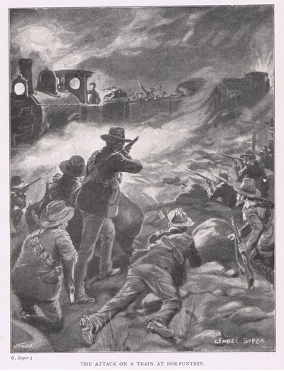 O ataque a um trem em Holfontein de George Soper