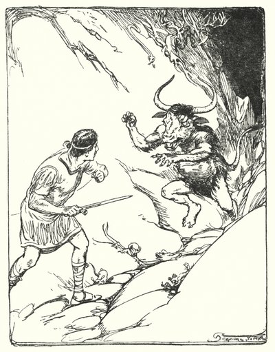 Estes: "Ele nunca tinha visto uma besta tão estranha" (litho) de George Soper