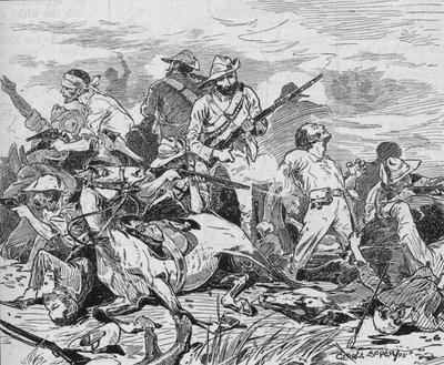 Eles lutaram sombriamente, 1895, 1902 de George Soper