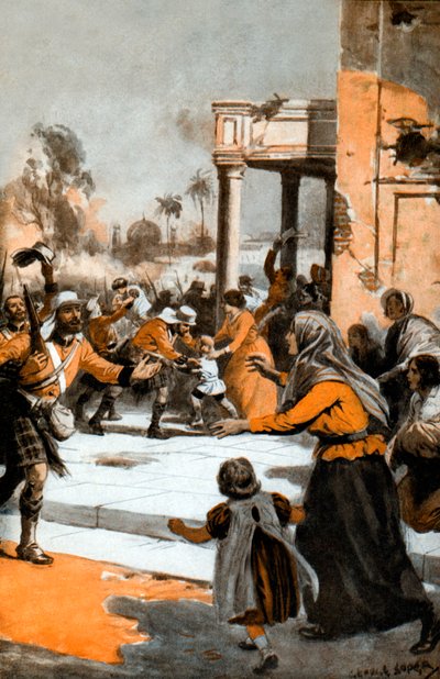 lHighlanders no relevo de Lucknow de George Soper