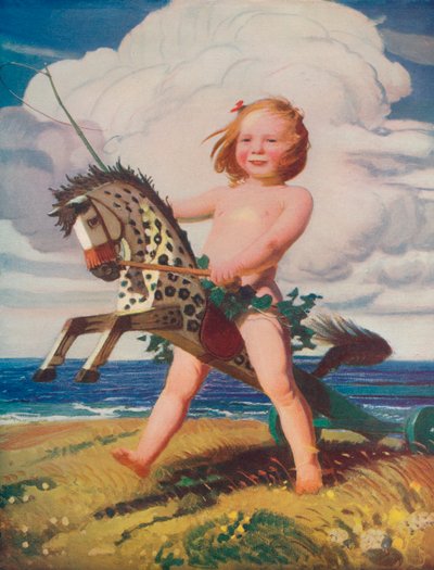 O cavalo do passatempo, c1915, 1932 de George Spencer Watson