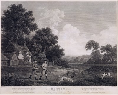 Tiro, prato 2, gravado por William Woollett (1735-85) 1770 (gravura e gravura do quinto estado) de George Stubbs