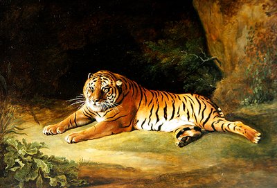 Tigre (óleo sobre tela) de George Stubbs