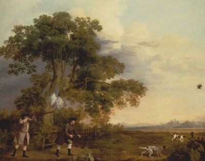 Tiroteio com dois cavalheiros de George Stubbs