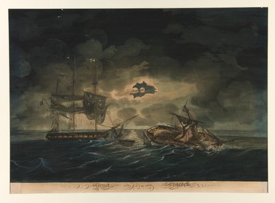 O Hornet (EUA) e o Peacock (Britânico) de George Thresher