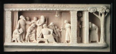The Release of Peter, fabricado por Doulton & Co., c.1872-82 (terracotta) de George Tinworth