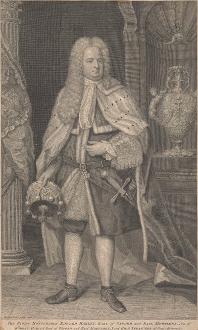 Edward Harley, 2º Conde de Oxford e Conde de Mortimer de George Vertue