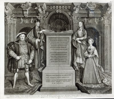 Familia Regia, ou A Família de Henrique VIII, 1742 de George Vertue