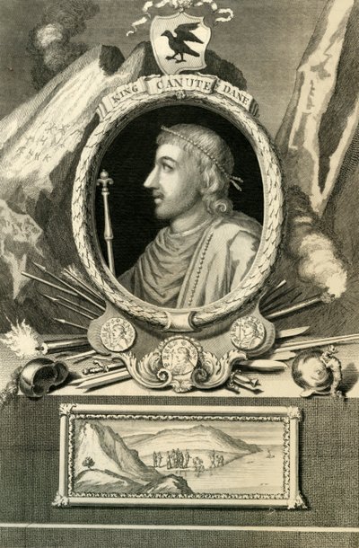 Rei Canute, o Dinamarquês, 1732. de George Vertue