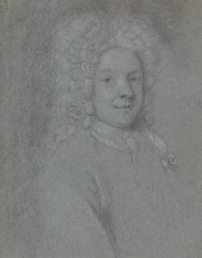 Retrato de John Dixon, Virado à Direita de George Vertue