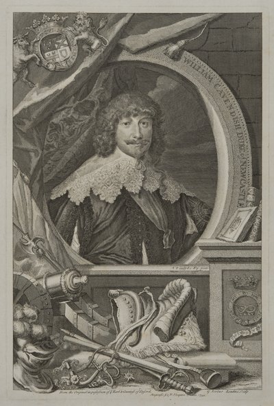 Retrato de William Cavendish, 1º Duque de Newcastle, 1739 de George Vertue