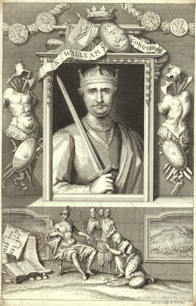 Retrato de Guilherme, o Conquistador de George Vertue