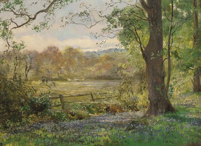 primavera (óleo sobre painel) de George Vicat Cole