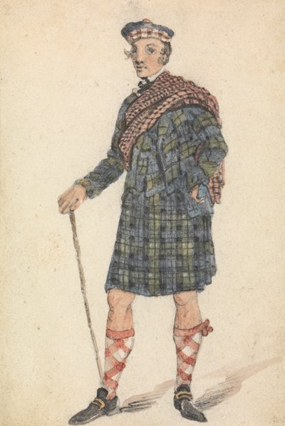 Tio George com o Vestido de um Pastor das Terras Altas de George Walker