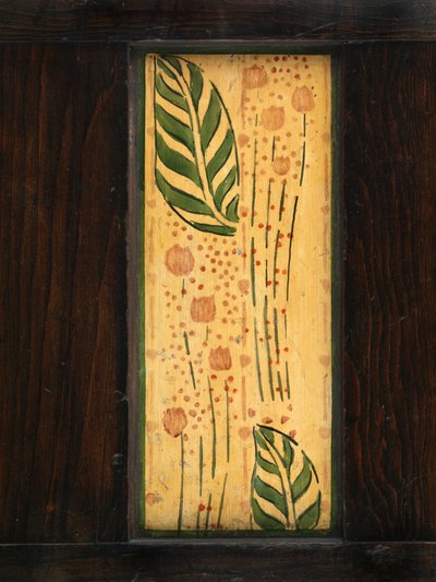 Painel decorativo de parede (carvalho pintado) de George Walton