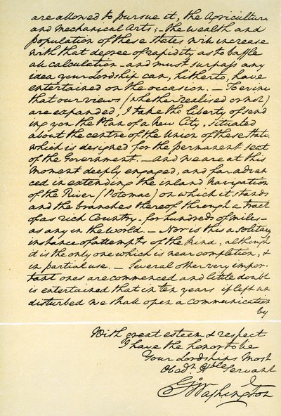 Carta de George Washington ao Conde de Buchan, Filadélfia, 22 de abril de 1793 de George Washington