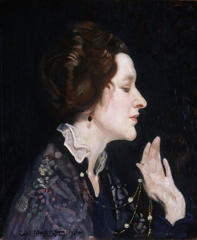 Retrato de uma senhora (Thea Proctor) de George Washington Lambert