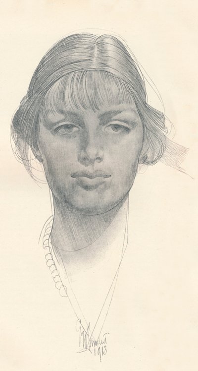 A menina justa, c1914. de George Washington Lambert
