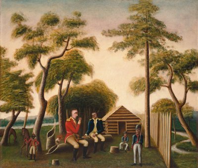 Marion banqueteando o oficial britânico com batata-doce de George Washington Mark