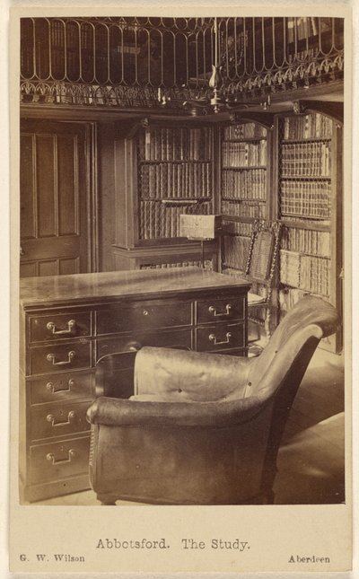Abbotsford. O gabinete de trabalho. de George Washington Wilson